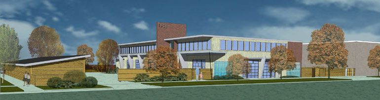 Proposed Oneida loft building rendering