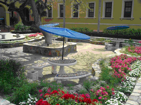 sample courtyard