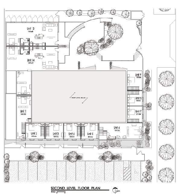 second level floor plan