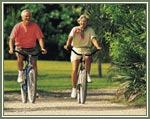 Bastrop's River Front Park is just a short bike ride away